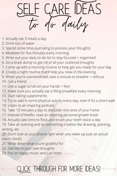 Self Care Checklist, Self Care Ideas, Care Quotes, Time Management Tips, Diet Keto