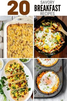 20 savory breakfast recipes that are easy to make and delicious for the whole family