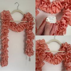 Skinny Scarf That Was Handmade Crocheted! Has The Original Tags Attached, Listing This Piece As "Ribbons Have Ruffles" Scarf In Color "Peachy"! A Lovely Bohemian, Eclectic, Unique Piece! Was Being Sold For $20. I Am Not Sure Who The Creator Of The Scarf Is, But They Made Beautiful Work That I Think Should Be Appreciated! Several Similar Scarves In My Shop! Please Feel Free To Send Me A Message With Any Questions, Make An Offer, Or Check Out My Shop For Bundle Discounts Of At Least 15% Off! Item: Ruffle Scarf, Bohemian Eclectic, Polka Dot Fabric, Handcrafted Accessories, Artisan Craft, Handmade Crochet, Womens Scarves, Color Patterns, Fabric Material