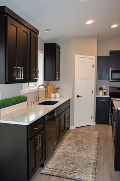 the kitchen is clean and ready for us to use in its new owner's home