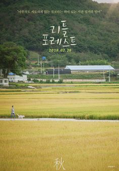 a man walking his dog in an open field