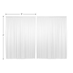 Elegant satin backdrop curtains: Set of 2 backdrop panels, available in two sizes, 5 ft x 7 ft or 5 ft x 10 ft. These satin backdrop curtains from Lann's Linens feature a solid, shiny sheen to dress up any event. Easy to hang, seamless design: Each satin backdrop panel features a 3-inch rod pocket sleeve that fits up to a 1-1/2 inch pole. These panels glide easily on and off the poles for easy installation and removal. Each satin panel is cut from a single piece of fabric for a seamless design with hemmed edges for clean draping and puddling. Versatile satin photography background: These classy satin curtains can be used as photography backdrops or as photo booth backgrounds adding a sophisticated visual effect to a variety of events. They are glamourous enough to compliment any wedding or Satin Backdrop, Backdrop Panels, Satin Curtains, Curtains White, Backdrop Curtains, Photo Booth Background, Wedding Cake Table, White Curtains, Gift Table