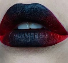 Lip Art Makeup, Vampire Makeup, Punk Makeup, Ombre Lips, Black Lipstick, Emo Makeup, Dope Makeup, Edgy Makeup, Gothic Makeup