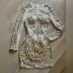 Rhinestone Nude Dress Size Small Used I. Very Good Condition. Perfect Party Dress, Birthday Celebration Or Special Occasion Rhinestones Dress, Party Dress Birthday, Nude Dress, Dress Birthday, Rhinestone Dress, Gold Rhinestone, Perfect Party, Silver And Gold, Birthday Celebration