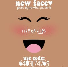 a poster with the words new facey please game when you're it use code