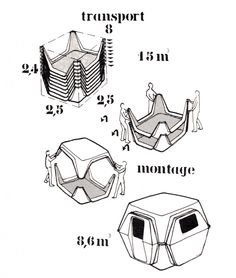 three different shapes and sizes of furniture