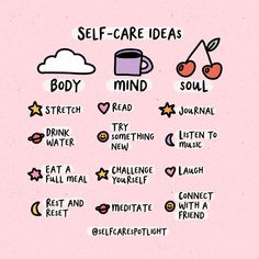 Embrace the art of self-care with these rejuvenating ideas! 🌸✨ From soothing rituals to mindful moments, discover the key to a blissful and balanced life. Save this as a reminder: Prioritize self-care, nurture your well-being, and embrace moments of joy. 🌟 #SelfCareReminder #SelfCareInspiration #WellnessJourney Credits: @selfcarespotlight Health Asethic, Self Care Asethic, Asethic Quotes, Elle Core, Healthy List, Puppy Palace, Happy Stuff, Self Care Ideas, Spiritual Retreat