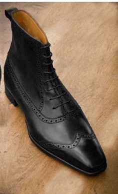 Handmade Men wing tip brogue ankle boots Men real leather boots Men lace up boot #Handmade #Ankleboots Formal High-top Lace-up Boots With Brogue Detailing, Elegant Brogue Wingtip Chelsea Boots, Elegant Wingtip Chelsea Boots With Brogue Detailing, Elegant Lace-up Boots, Classic Lace-up Chelsea Boots For Formal Occasions, Classic High-top Lace-up Boots For Formal Occasions, Vintage Wingtip Boots For Formal Occasions, Leather Boots Men, Mens Dress Outfits