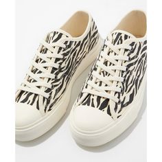 Nwt American Eagle Zebra Print Sneakers Shoes. These Are New With Tags. Off White And Black Color Combo. Super Cute And Would Make Any Outfit A Little More Fun. Zebra Print Shoes, Print Sneakers, Color Combo, Sneakers Shoes, Zebra Print, Color Combos, Womens Shoes Sneakers, More Fun, American Eagle Outfitters