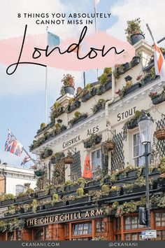 an image of the outside of a building with flowers growing on it's roof