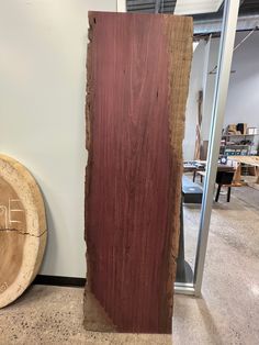 a large piece of wood sitting on top of a floor