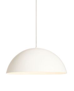 a white light hanging from a ceiling fixture