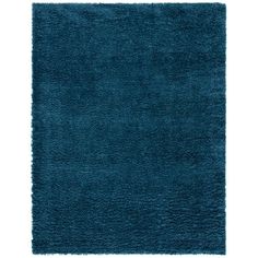 a blue rug on a white background with an area rug in the shape of a square