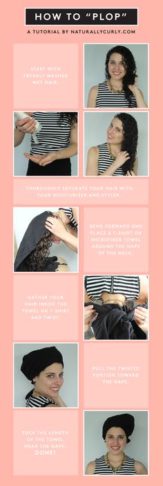 Naturally Curly - How To Plop Hair Hack, Curl Definition, Curly Girl Method, Curly Hair Routine, Curly Hair Care, White People, Microfiber Towel, Hair Curly, Curly Hair Tips