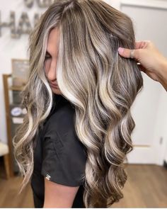 High Contrast Blonde Highlights, Top Hair Colors For 2024, Icy Blonde Balayage Brunettes, Bayalage Light Brown Hair, Hair Color Swatches, Icy Blonde Hair, 2023 Hair, Brunette Hair With Highlights, Dark Hair With Highlights