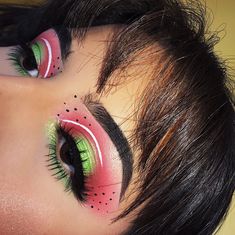 Make Up Designs, Mekap Mata, Pink Eye Makeup, Fun Makeup, Make Up Inspiration, Pink Eye, Amazing Makeup