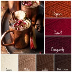 the different shades of coffee and crochet