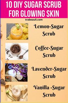 There is no need to go shopping for any of the ingredients because you should be able to find everything you need in your kitchen. Let’s check out some of the easy and effective DIY sugar scrubs for glowing and smooth skin- Homemade Sugar Scrub Recipes, Sugar Scrub Homemade Recipe, Healthy Hair And Skin, Homemade Sugar Scrub, Coffee Sugar Scrub, Nourish Yourself, Lemon Sugar Scrub, Lavender Sugar Scrub, Sugar Scrub Homemade