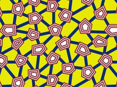 an image of a yellow and blue pattern with squares on the bottom, which is very similar to what you see in this photo