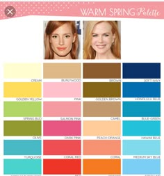 Warm Spring Hair Color Ideas, Warm Skin Tone Colors