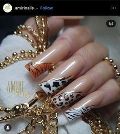 Colorful Cheetah Print Nails, Safari Nails, Animal Print Clothing, Animal Print Nails Art, Leopard Print Nails, Print Nails, Leopard Nails, Animal Nails