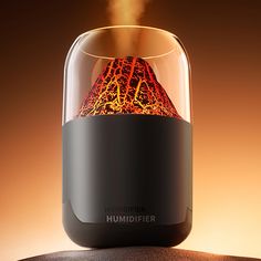 PRICES MAY VARY. Colorful Volcano Cycling Light & Night Light: Special design as a volcano humidifier creates a peaceful ambiance while delivering a soothing cool mist. It offers maximum relaxation for you. The night light could improve your sleeping quality. Portable Mini Humidifier: Portable and small compact design(3.4*5.7inch) is very easy to take with you anywhere and super perfect for travel, bedroom, and office, which effectively moisturizes dry skin and helps you reduce skin peeling. Aut Volcano Humidifier, Mini Volcano, Travel Bedroom, Small Humidifier, Mini Humidifier, Portable Humidifier, Mist Humidifier, Usb Gadgets, Cool Mist Humidifier