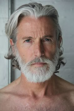 Embracing Grey Hair, Whimsical Wizard, Top Hairstyles For Men, Long White Hair, Men Over 50, Grey White Hair