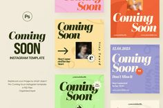 Coming Soon Instagram Post Template, Social Media ft. sagesmask & post - Envato