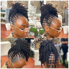 Dreads Short Hair, Loc Updo, Dreadlock Style