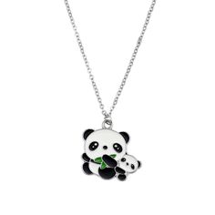 PRICES MAY VARY. UNIQUE DESIGN: This simple and lovely panda necklace, various patterns for choice, makes you eye-catching and pretty Material: Eco-friendly stainless steel chain and metal pendant, nickel free Specifications: Chain length about 16.5" with 2.0" extension chain PACKAGE: Packed with a velvet pocket, no wrapping needed. The perfect gift for panda lover GUARANTEE: No-risk return policy for 180 days. Any questions please contact us, we promise to try our best to solve all problems for Cute Silver Clavicle Chain Jewelry, Cute Silver Charm Necklaces With Clavicle Chain, Hypoallergenic Alloy Jewelry Gift, White Stainless Steel Necklaces For Mother's Day, Mother's Day White Stainless Steel Necklaces, Cute Nickel-free Round Necklaces, Adjustable Cute Metal Necklaces, Personalized Alloy Pendant Charm Necklaces, Cute Adjustable Metal Necklaces