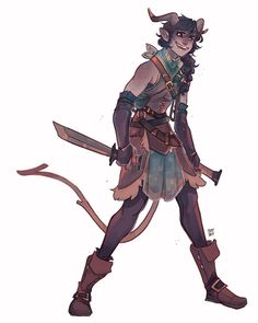 Tiefling Character Art, Shapeshifter Character Design, Tiefling Ranger, Tiefling Art, Tiefling Druid, Tiefling Rogue, Face Of God, Dnd Races, Sleep Schedule