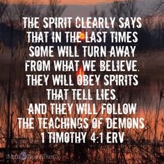 1 Timothy 4:1. Take caution of following false teachers. Last Days Bible, False Teachers, Bible Mapping, Bible Verses Kjv, 1 Timothy, Jesus Is Coming, Daily Scripture, Bible Facts, Prayer Board