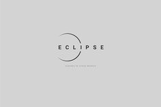 the eclipse logo is shown in black and white