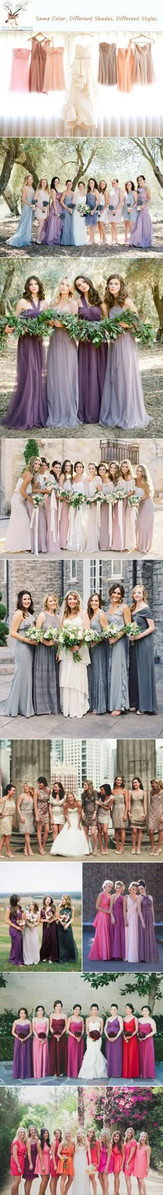 a series of photos showing different types of people in dresses and gowns, with the same