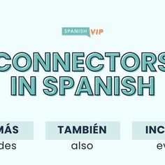 the spanish words are in different languages