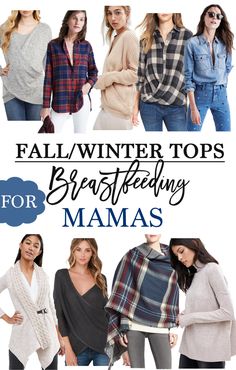 Time for another one of my favorite round-ups! Fall and Winter tops for breastfeeding mamas is live on the blog today featuring some really cute options! Best Nursing Tops, Winter Church Outfits, Tops For Winter, Nursing Outfit, Breastfeeding Fashion, Post Partum Outfits, Nursing Fashion, Breastfeeding Clothes