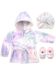 Care instructions:   Machine WashRising Star Baby Girls Bathrobe Towel, Slippers And Turban Spa Set, Bath Robe Set For Infants 0-24 Months Tie Dye Elegant  Long Sleeve  Tie Dye Baby Robe   Baby Girls Clothing, size features are:Bust: ,Length: ,Sleeve Length: Slippers For Boys, Baby Beach Towel, Baby Spa, Terry Cloth Robe, Baby Bath Robe, Baby Robes, Towel Girl, Kids Robes