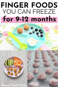 finger foods you can freeze for 9 - 12 months