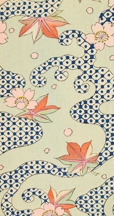 Shin Bijutsukai (The New Monthly Magazine of Desgn) 1901, from Smithsonian Libraries archive Cocoppa Wallpaper, Japanese Textiles, Arte Sketchbook, Japanese Patterns, Japan Design, Print Inspiration, Art And Illustration, Japanese Prints