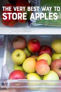 the very best way to store apples is by packing them