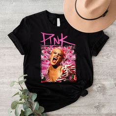 Custom Pink Birthday Shirt, Concert Merch, Summer Carnival, Pink Singer, Iconic Album Covers, Shirt Designs For Men, Concert Tshirts, Pink Summer, Vintage Tee