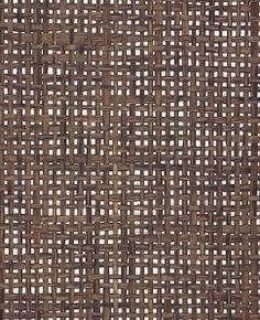 a brown woven material with white squares