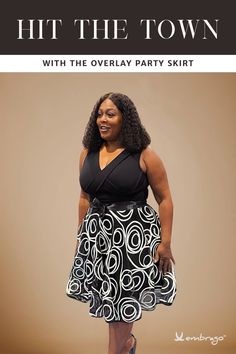 Instantly transform an understated LBD to an occasion-worthy dress with our Overlay Party Skirt. Just tie it on and go from understated to "wow" in seconds! Handcrafted from luxury designer soutache fabric, each limited-edition design is sewn by hand and features embroidered ombre ribbon in abstract swirls. Overlay Skirt, Women's Outfits By Occasions, Sheer Overlay, African Print Fashion Dresses, Party Skirt