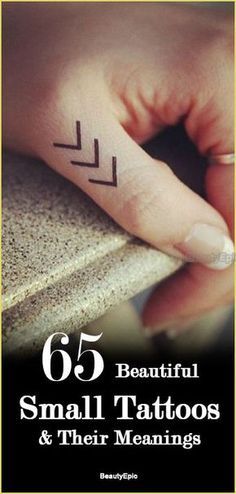 the cover of 65 beautiful small tattoos and their meanings