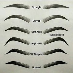 which one is yours? mine soft arch #kudou #eyebrows #eyebrowtutorial Machiaj Smokey Eyes, Eyebrow Tutorial Shaping, Seni Dan Kraf