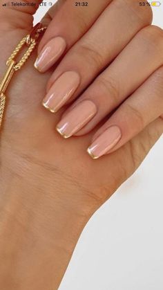 Gold Gel Nails, Health Signs, Subtle Nails, Elegant Nails, Bridal Nails