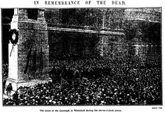 an old black and white photo of people in front of a building