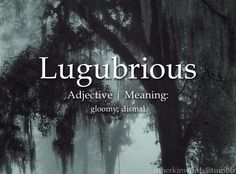 a black and white photo with the words luggbrous above it, along with an image of trees