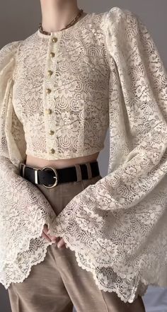 Cottagecore Glam, Opera Concert, Oc Outfits, Big Sleeves, Summer Elegant, Fashion Guide, Blouse For Women, Elegant Blouses, Diy Blouse