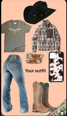 Country Wear For Women, Western Outfit Ideas For School, Country Fits, Western Clothes